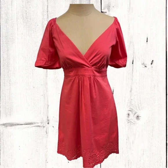 BCBGMaxAzria | Dresses | Sweet Bcbg Max Azaria Empire Waist Cotton Dress  Size | Poshmark